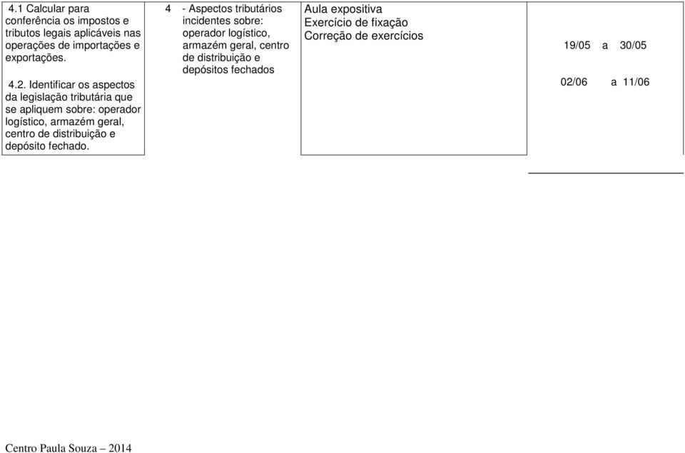 distribuição e depósito fechado.