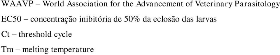 concentração inibitória de 50% da eclosão