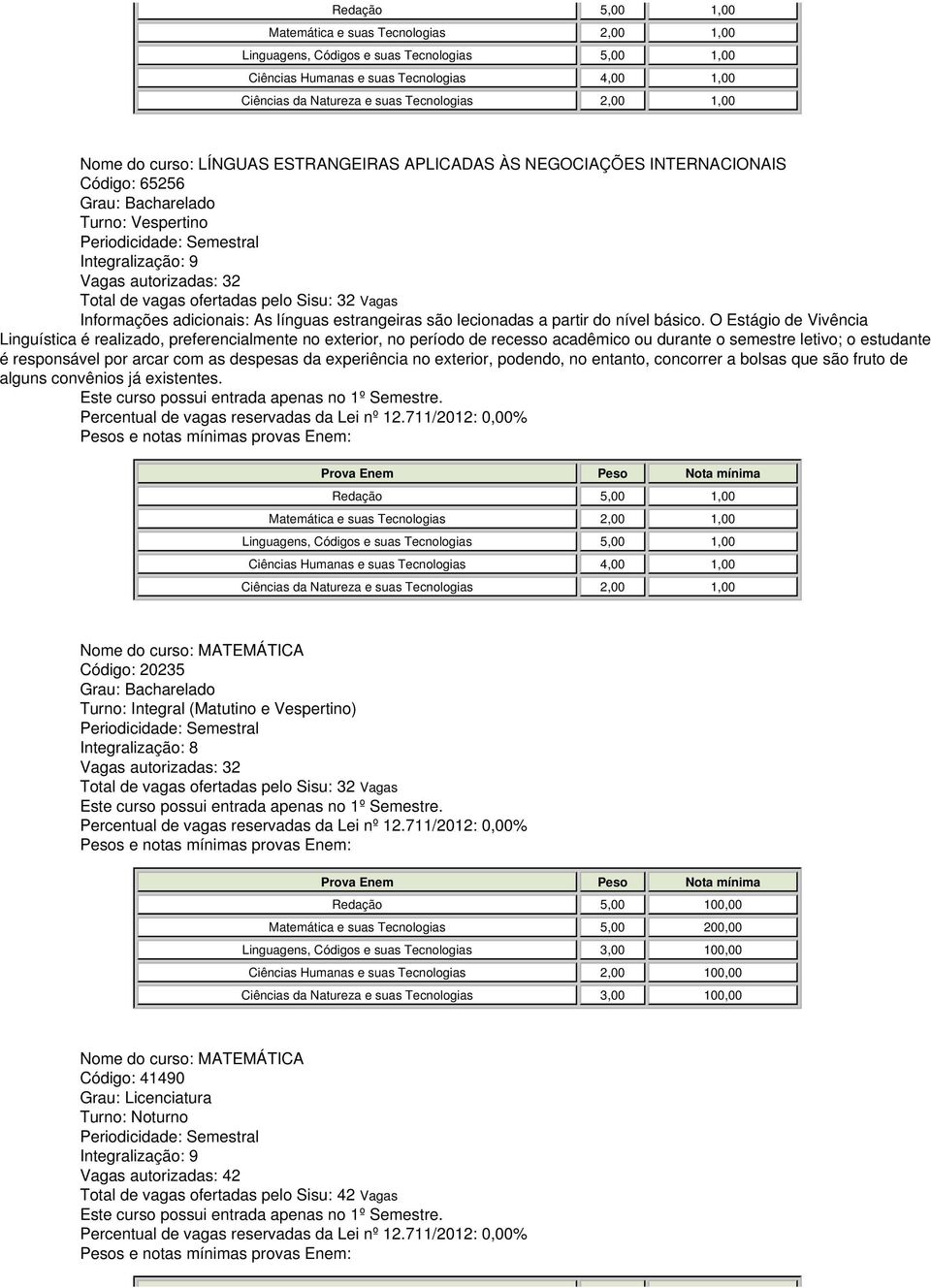 O Estágio de Vivência Linguística é realizado, preferencialmente no exterior, no período de recesso acadêmico ou durante o semestre letivo; o estudante é responsável por arcar com as despesas da