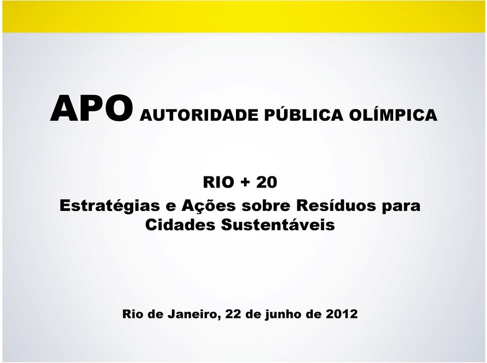 Cidades Sustentáveis Rio