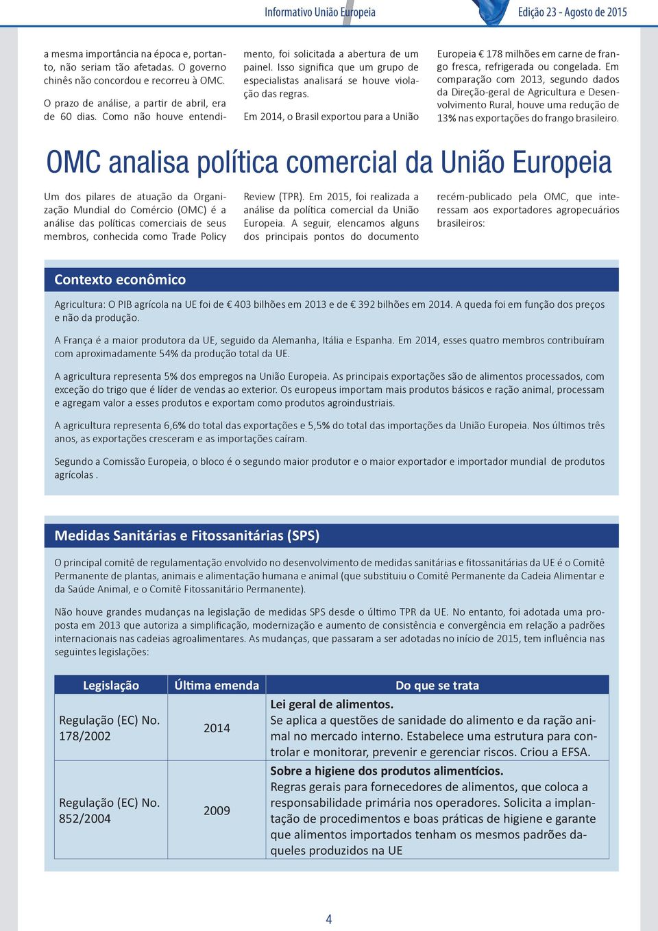 Isso significa que um grupo de especialistas analisará se houve violação das regras. Em, o Brasil exportou para a União Europeia 178 milhões em carne de frango fresca, refrigerada ou congelada.