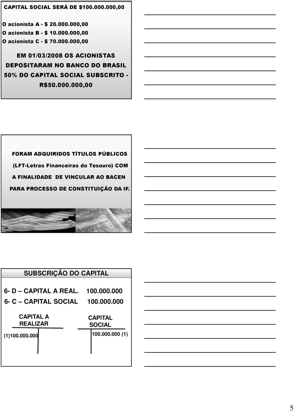 000.000,00 FORAM ADQUIRIDOS TÍTULOS PÚBLICOS (LFT-Letras Financeiras do Tesouro) COM A FINALIDADE DE VINCULAR AO BACEN PARA PROCESSO DE