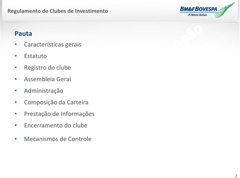 Administração Composição da Carteira