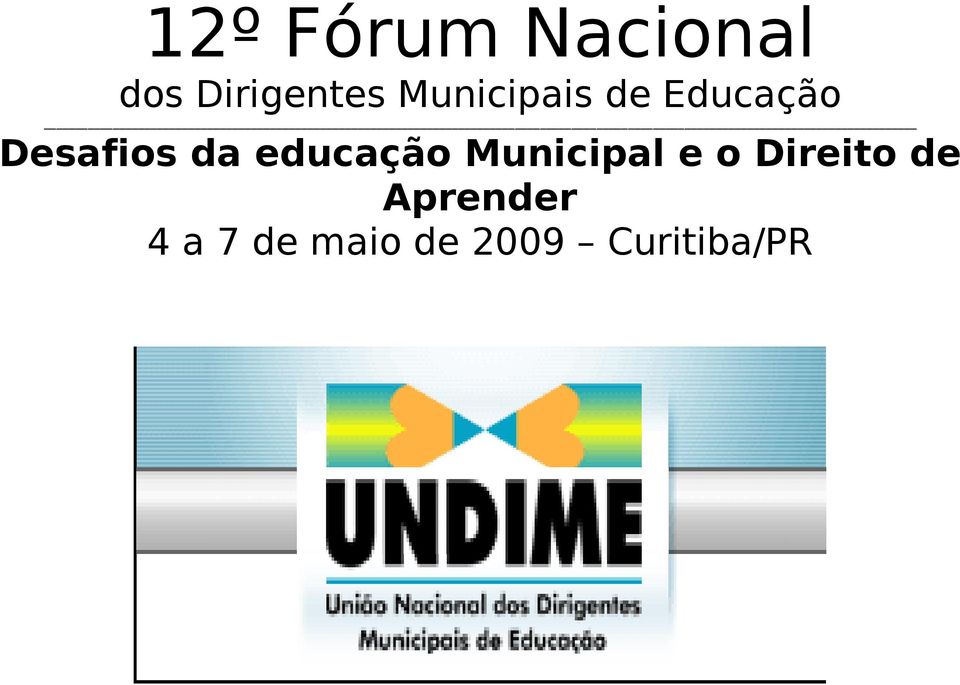 educação Municipal e o Direito de