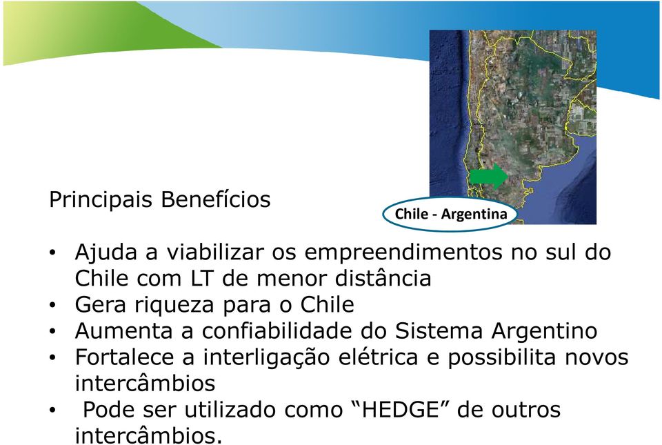 confiabilidade do Sistema Argentino Fortalece a interligação elétrica e