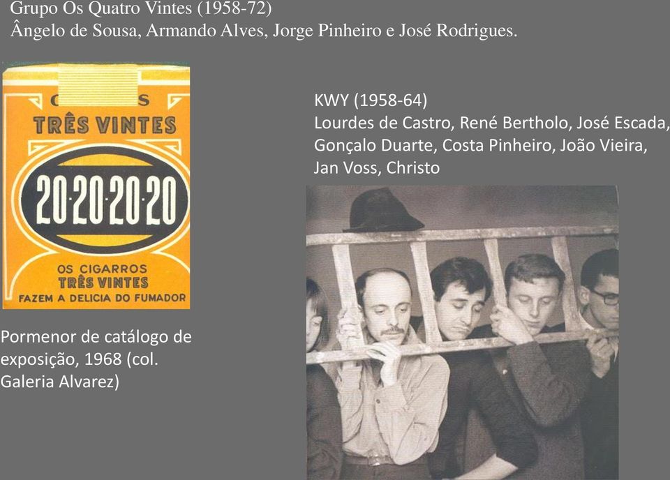 KWY (1958-64) Lourdes de Castro, René Bertholo, José Escada, Gonçalo
