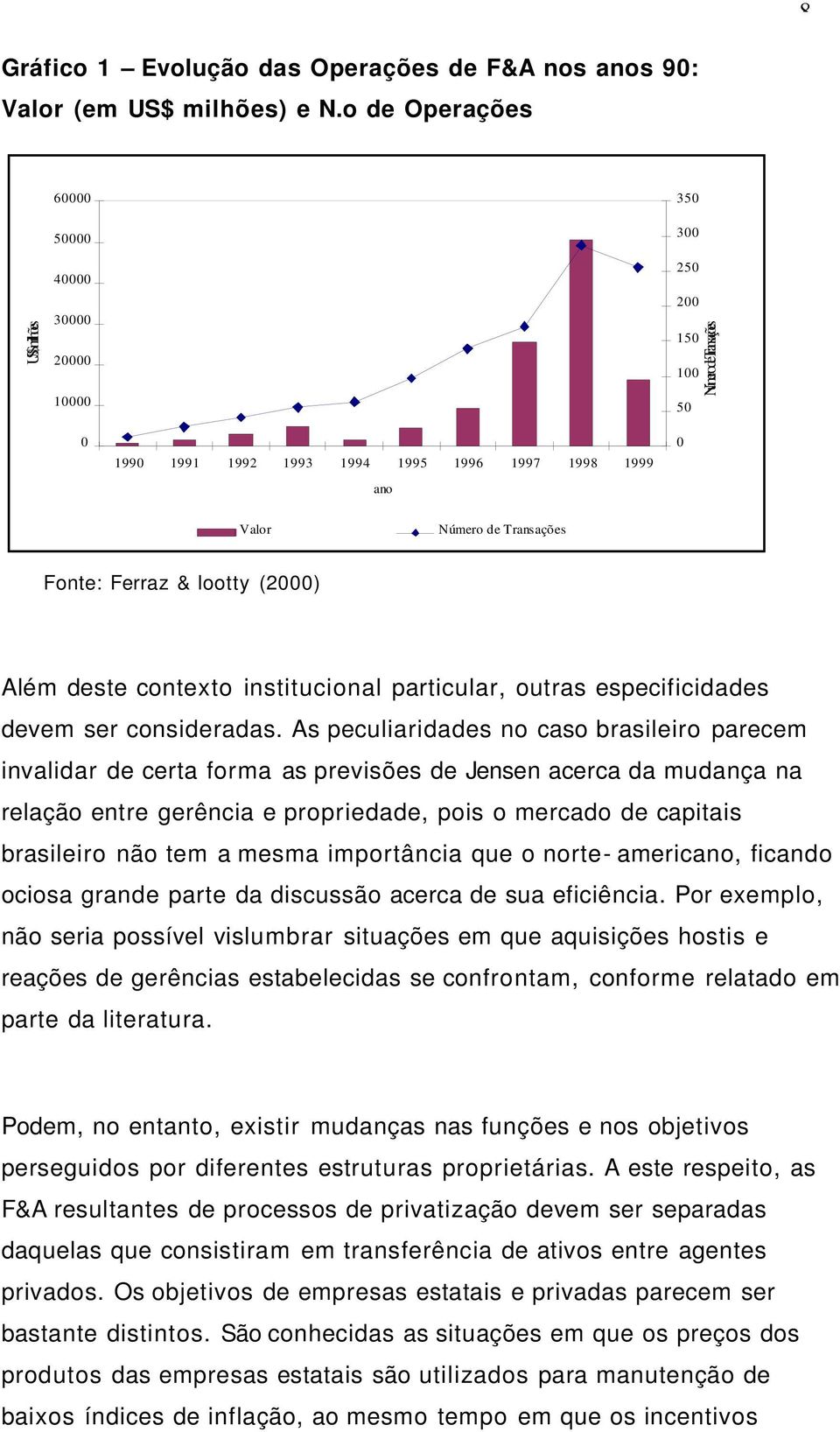 Fonte: Ferraz & Iootty (2000) Além deste contexto institucional particular, outras especificidades devem ser consideradas.