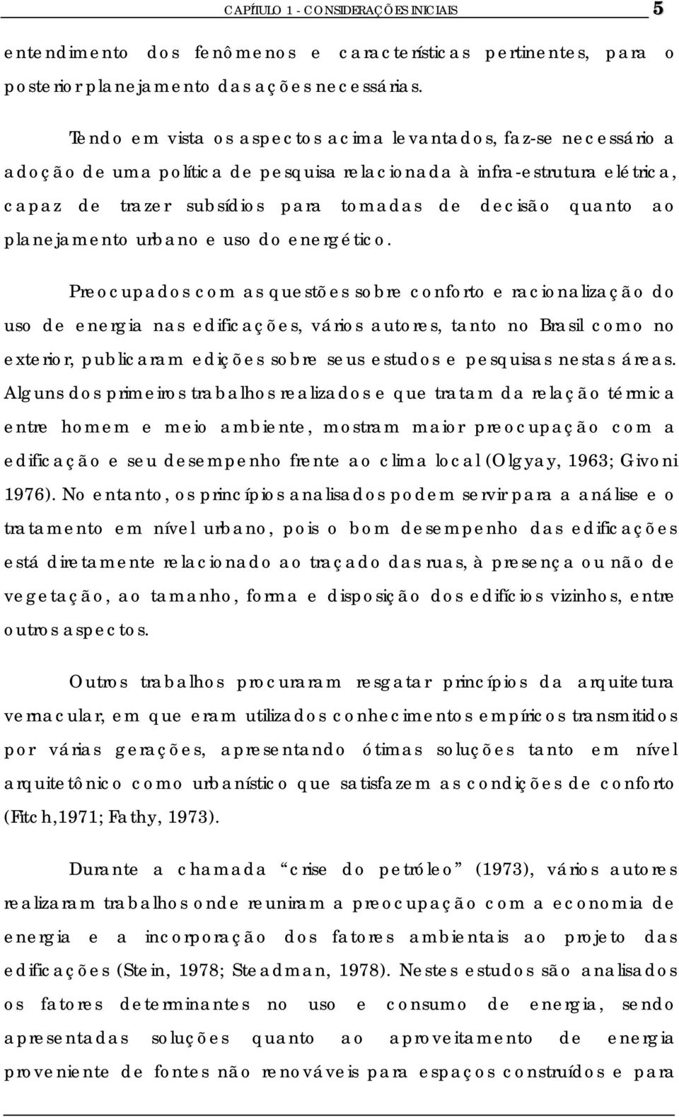 planejamento urbano e uso do energético.