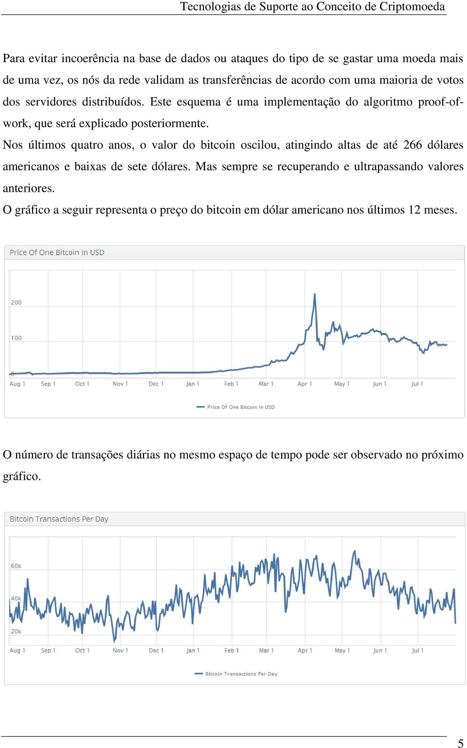 Nos últimos quatro anos, o valor do bitcoin oscilou, atingindo altas de até 266 dólares americanos e baixas de sete dólares.