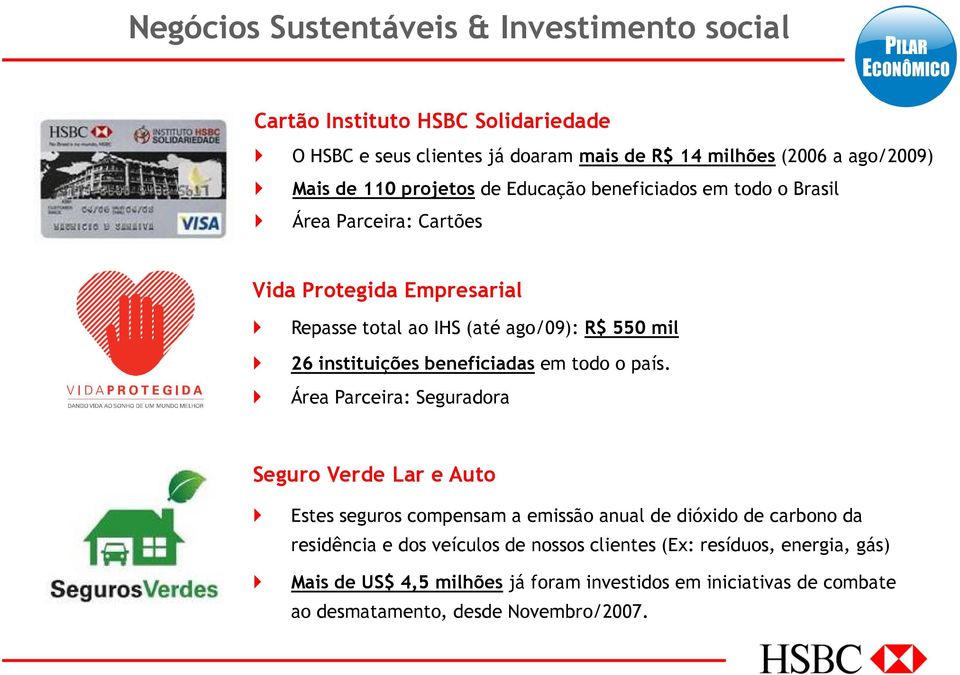 instituições beneficiadas em todo o país.