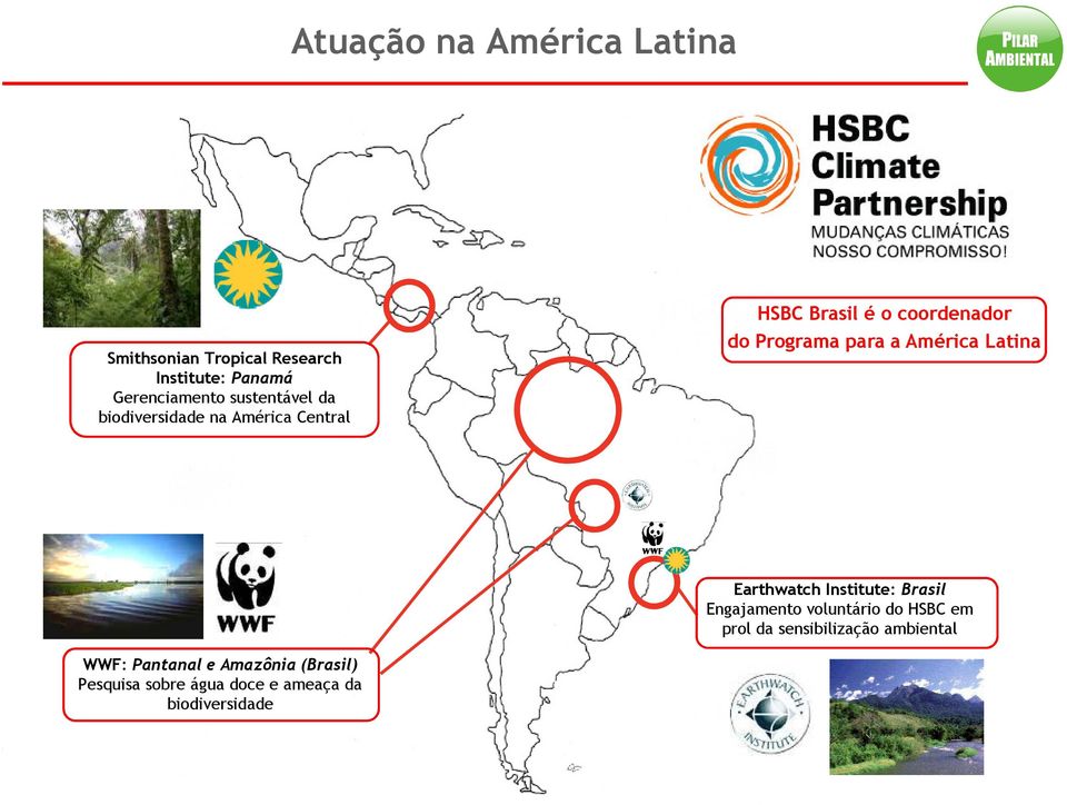 a América Latina Earthwatch Institute: Brasil Engajamento voluntário do HSBC em prol da