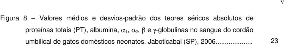 1, α 2, β e γ-globulinas no sangue do cordão umbilical