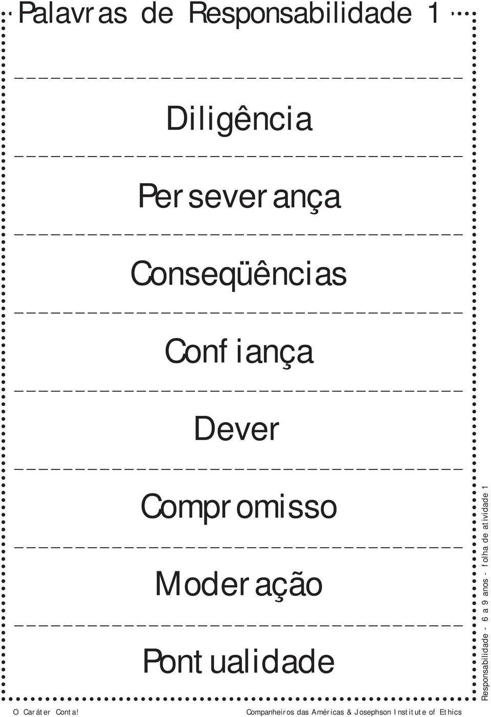 Dever Compromisso Moderação Pontualidade