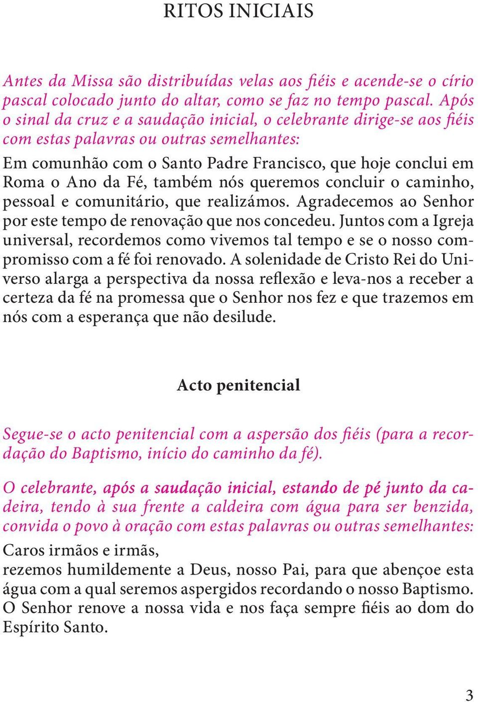 também nós queremos concluir o caminho, pessoal e comunitário, que realizámos. Agradecemos ao Senhor por este tempo de renovação que nos concedeu.