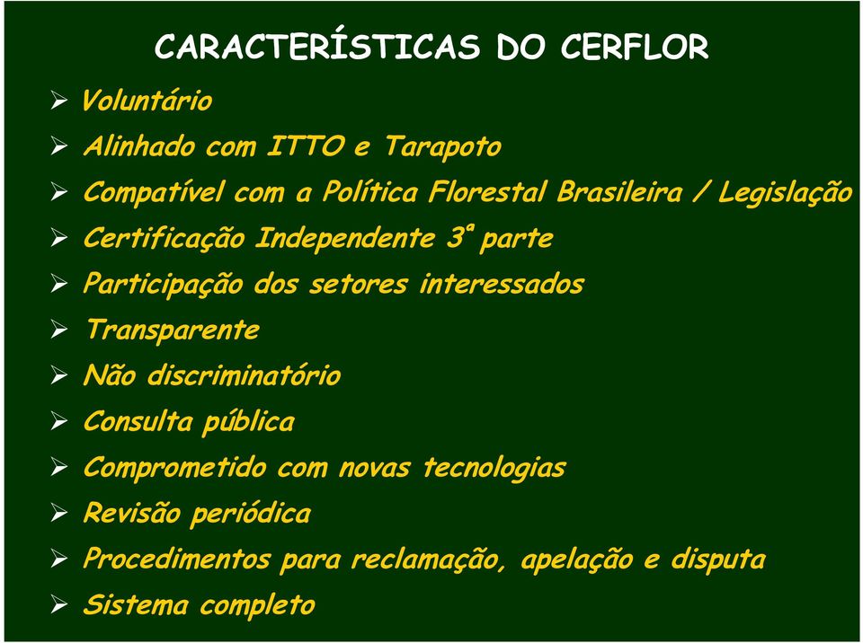 setores interessados Transparente Não discriminatório Consulta pública Comprometido com