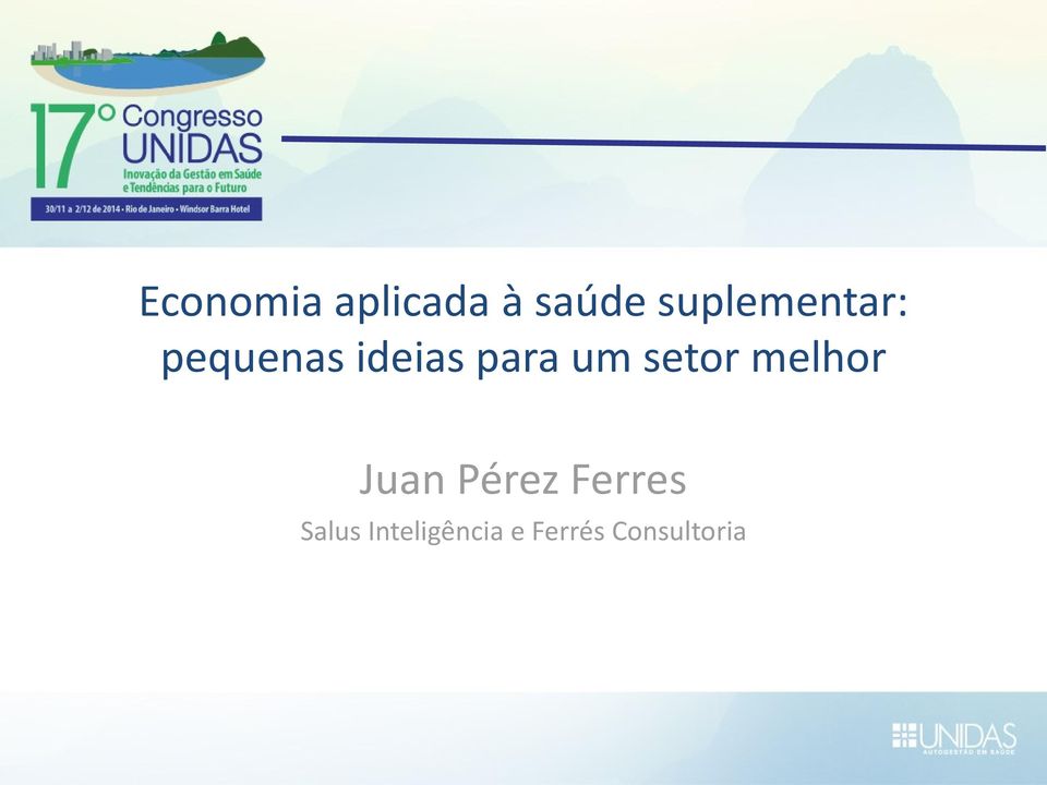 um setor melhor Juan Pérez Ferres