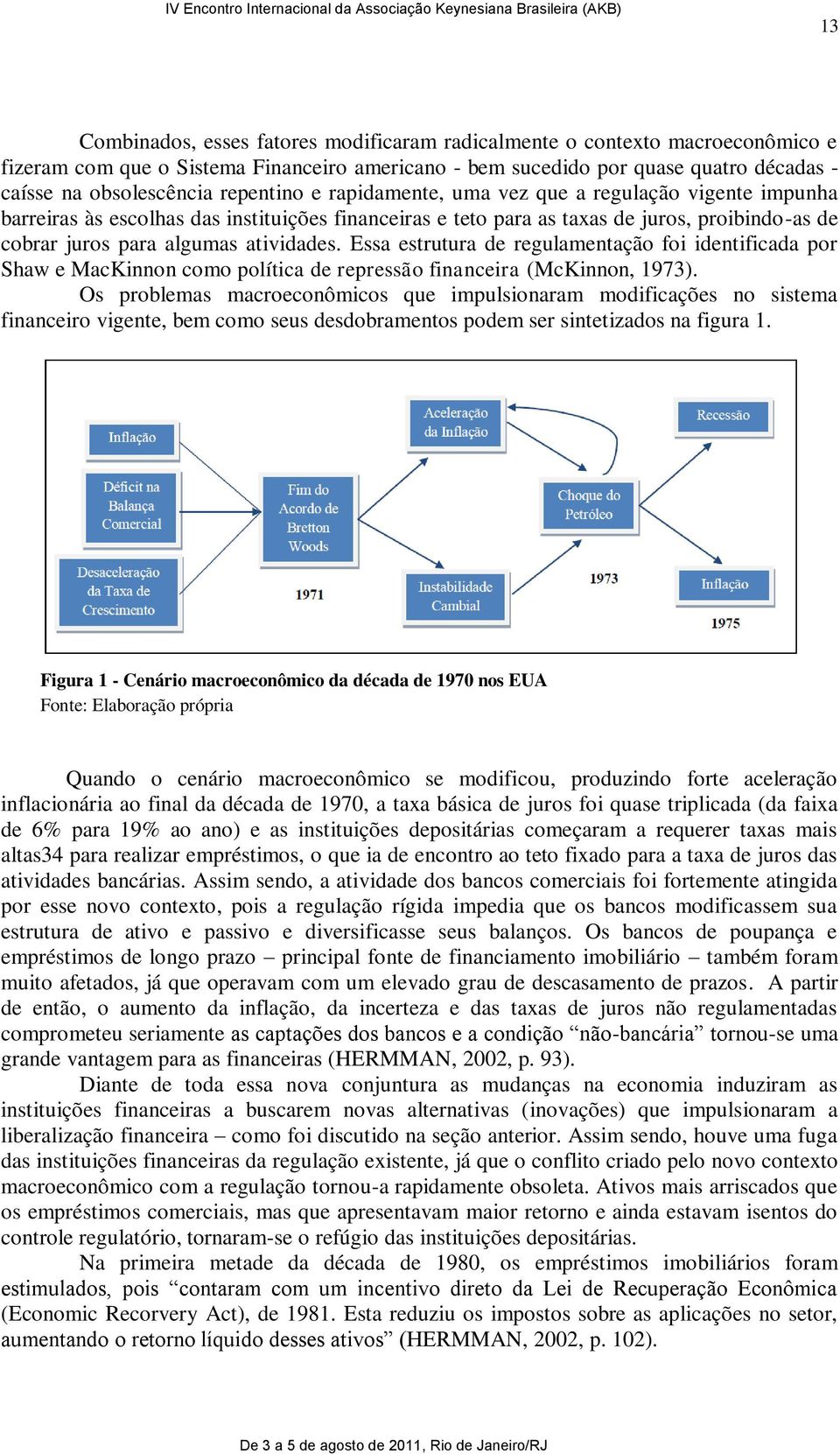 Essa estrutura de regulamentação foi identificada por Shaw e MacKinnon como política de repressão financeira (McKinnon, 1973).