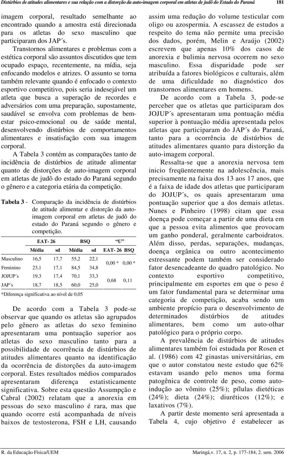 Transtornos alimentares e problemas com a estética corporal são assuntos discutidos que tem ocupado espaço, recentemente, na mídia, seja enfocando modelos e atrizes.