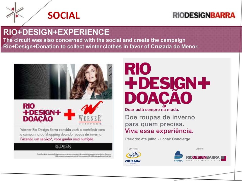 campaign Rio+Design+Donation to