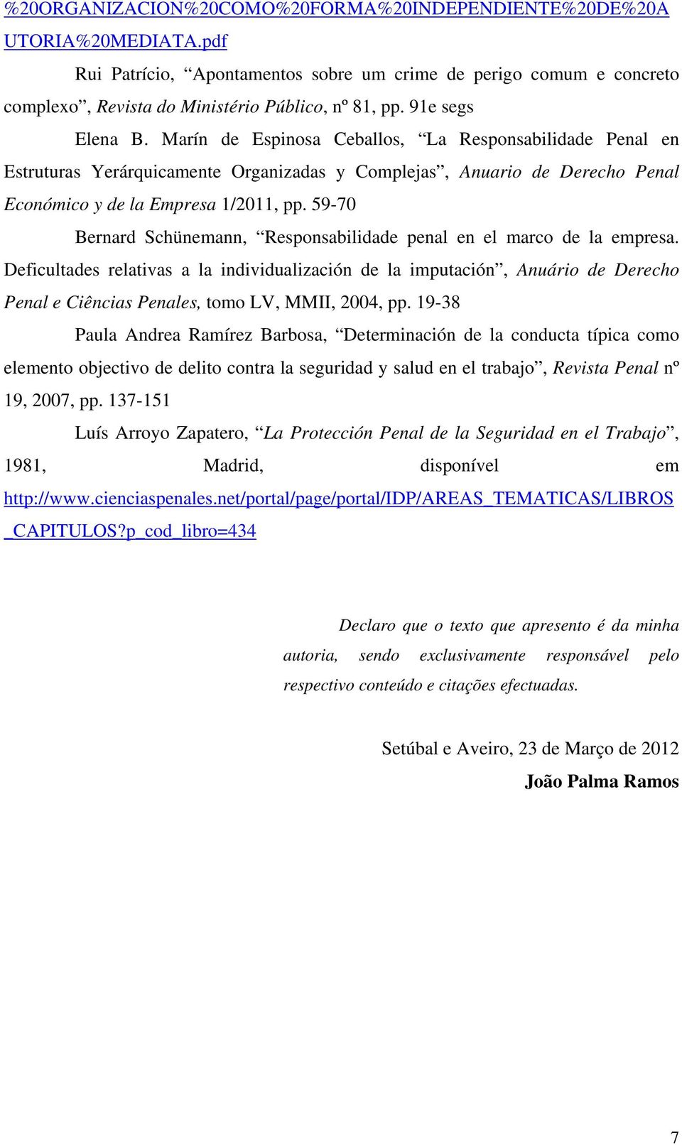 59-70 Bernard Schünemann, Responsabilidade penal en el marco de la empresa.