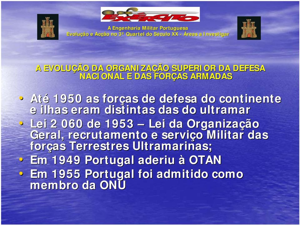 Lei da Organização Geral, recrutamento e serviço o Militar das forças Terrestres