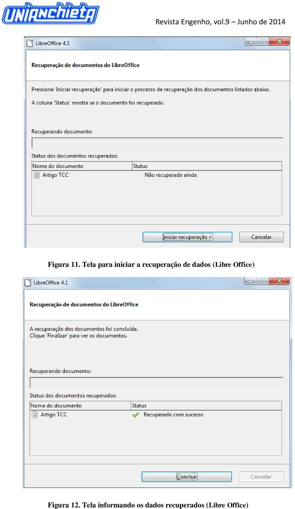 de dados (Libre Office) Figura