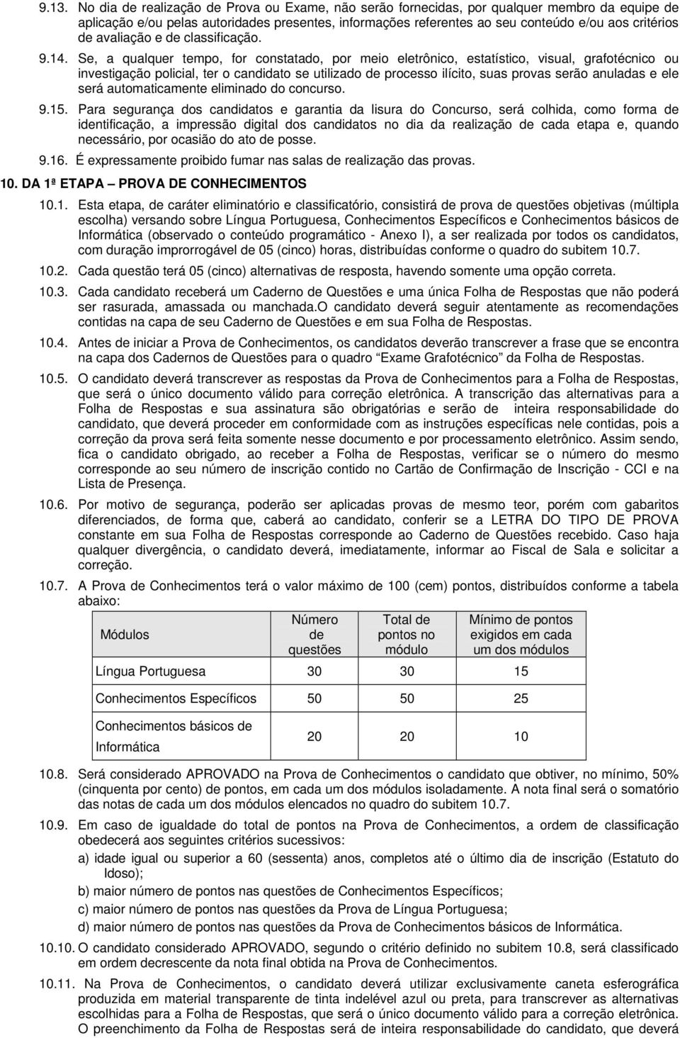 Se, a qualquer tempo, for constatado, por meio eletrônico, estatístico, visual, grafotécnico ou investigação policial, ter o candidato se utilizado de processo ilícito, suas provas serão anuladas e