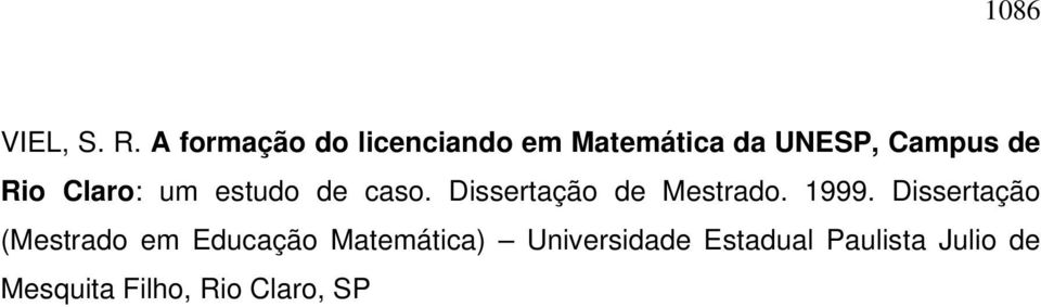 Claro: um estudo de caso. Dissertação de Mestrado. 1999.