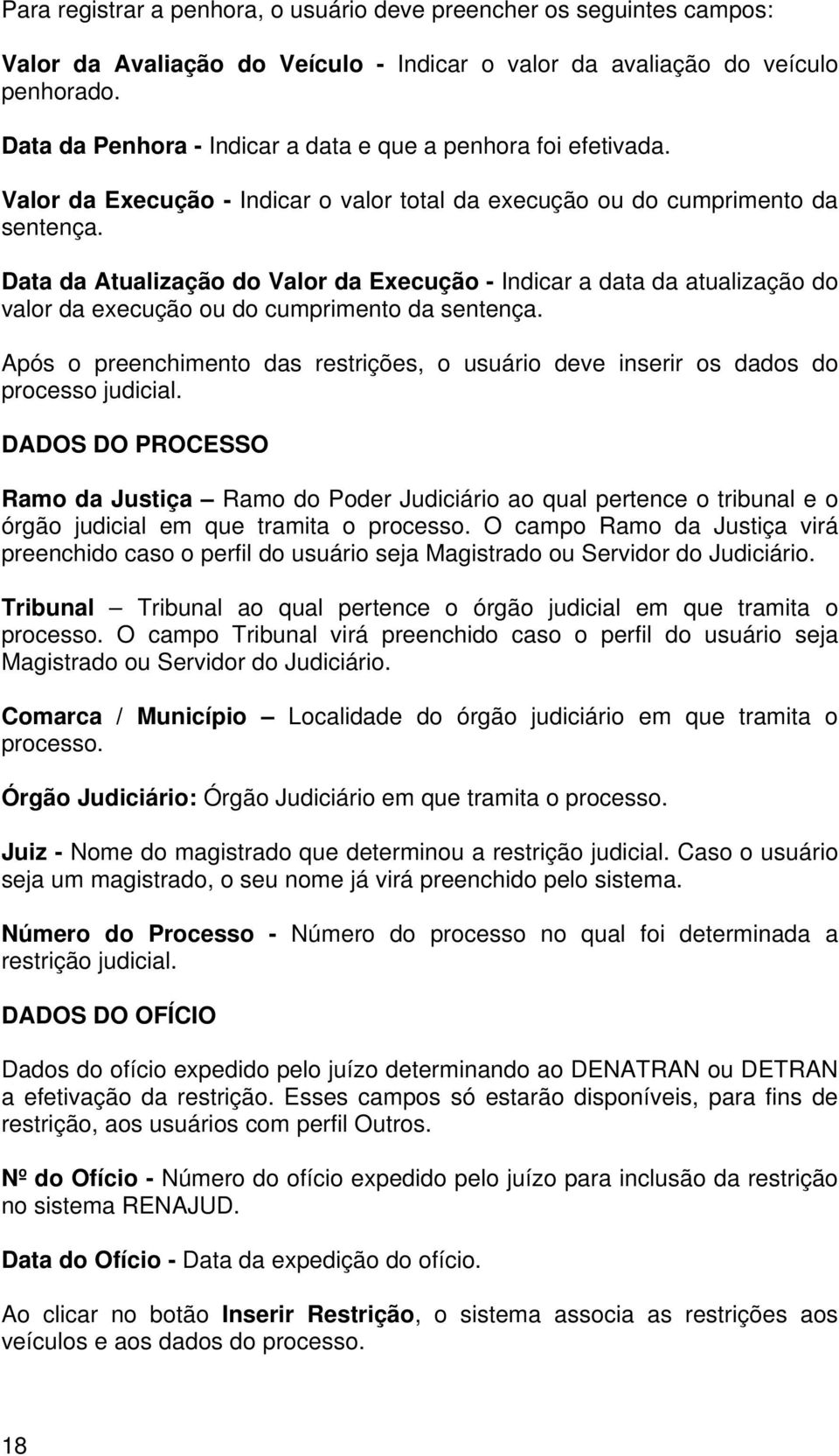 Data da Atualização do Valor da Execução - Indicar a data da atualização do valor da execução ou do cumprimento da sentença.