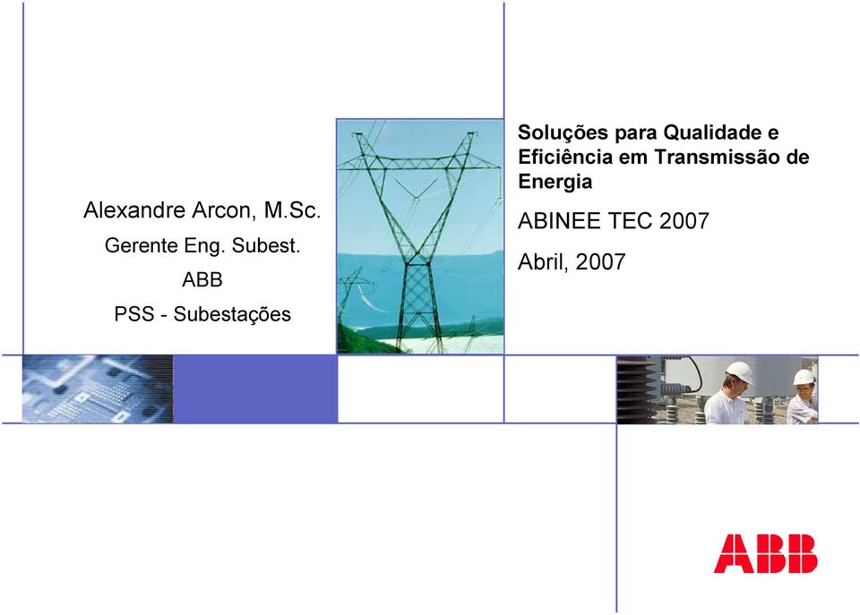 ABB PSS - Subestações Soluções para