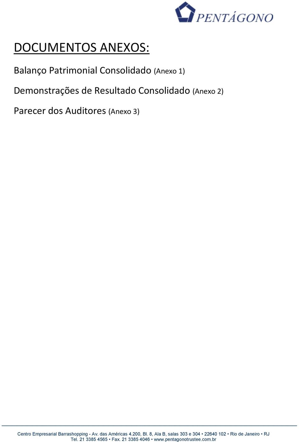 Demonstrações de Resultado