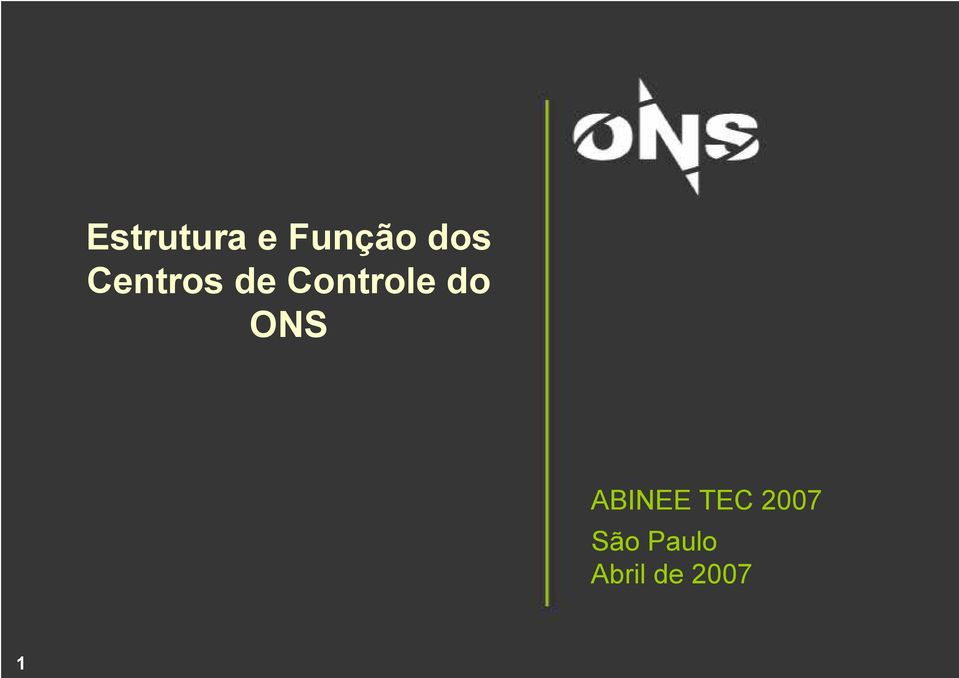 ONS ABINEE TEC 2007