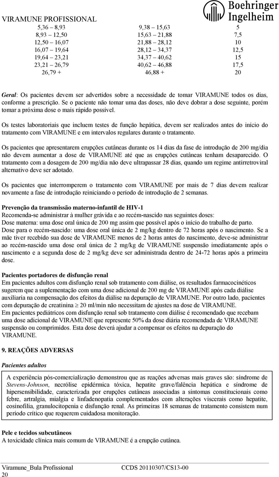 Se o paciente não tomar uma das doses, não deve dobrar a dose seguinte, porém tomar a próxima dose o mais rápido possível.