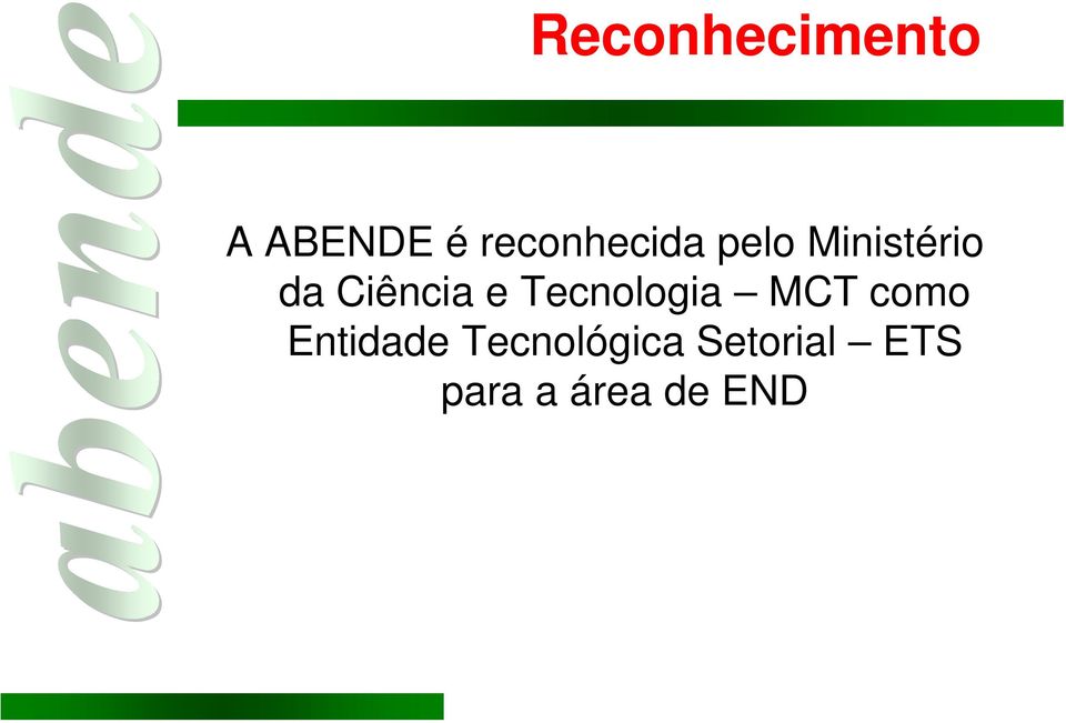 Ciência e Tecnologia MCT como