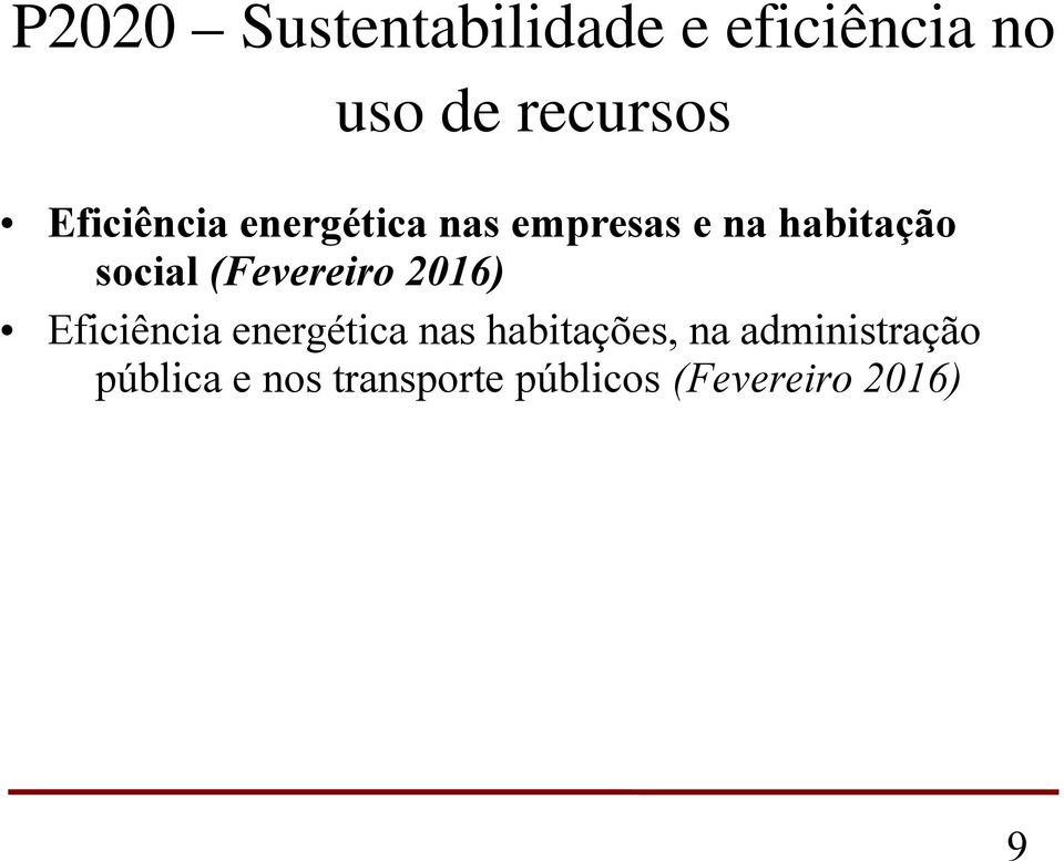 (Fevereiro 2016) Eficiência energética nas habitações, na