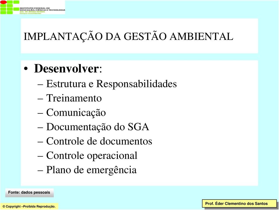 Comunicação Documentação do SGA