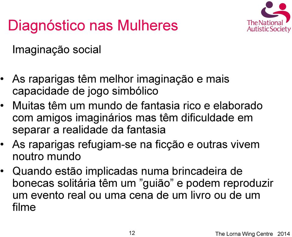 realidade da fantasia As raparigas refugiam-se na ficção e outras vivem noutro mundo Quando estão implicadas numa