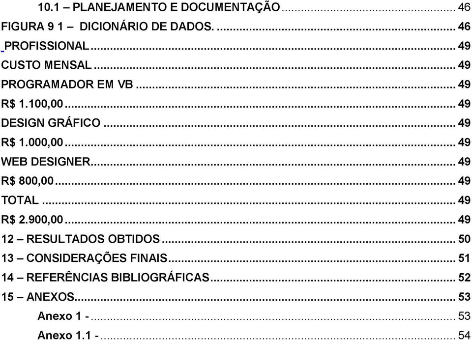 .. 49 WEB DESIGNER... 49 R$ 800,00... 49 TOTAL... 49 R$ 2.900,00... 49 12 RESULTADOS OBTIDOS.