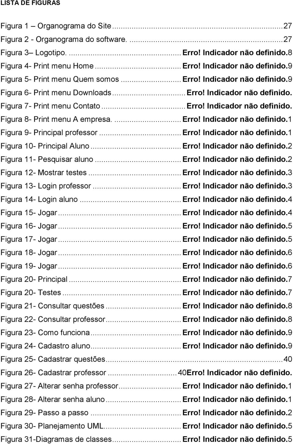 .. Erro! Indicador não definido.1 Figura 10- Principal Aluno... Erro! Indicador não definido.2 Figura 11- Pesquisar aluno... Erro! Indicador não definido.2 Figura 12- Mostrar testes... Erro! Indicador não definido.3 Figura 13- Login professor.