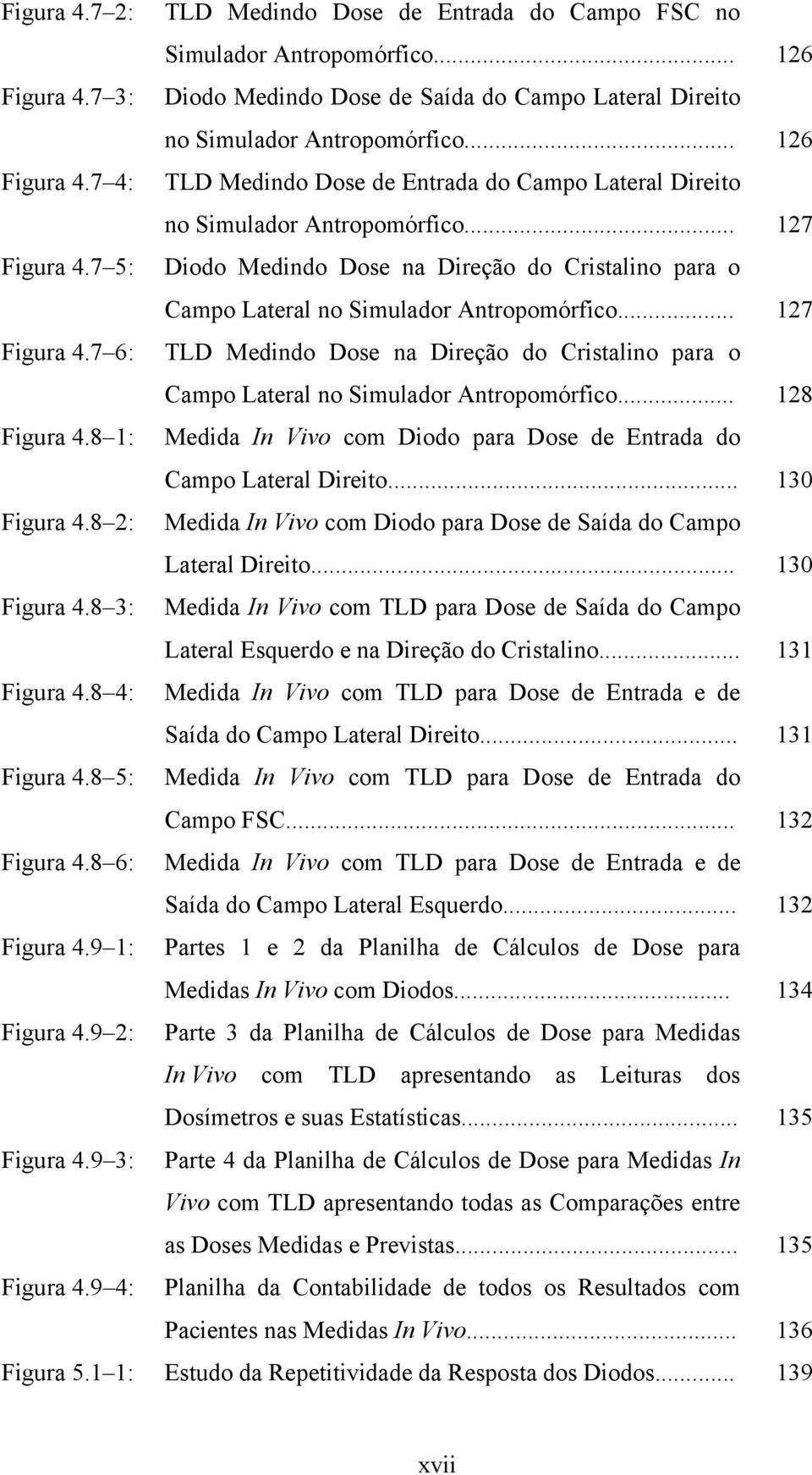 .. 128 Figura 4.8 1: Medida In Vivo com Diodo para Dose de Entrada do Campo Lateral Direito... 130 Figura 4.