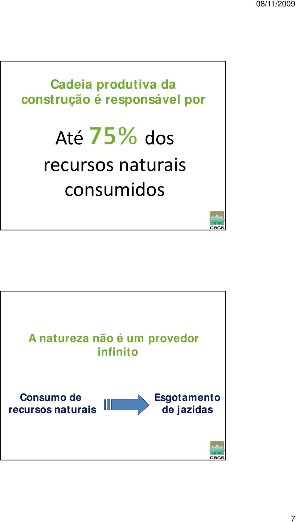 natureza não é um provedor infinito i