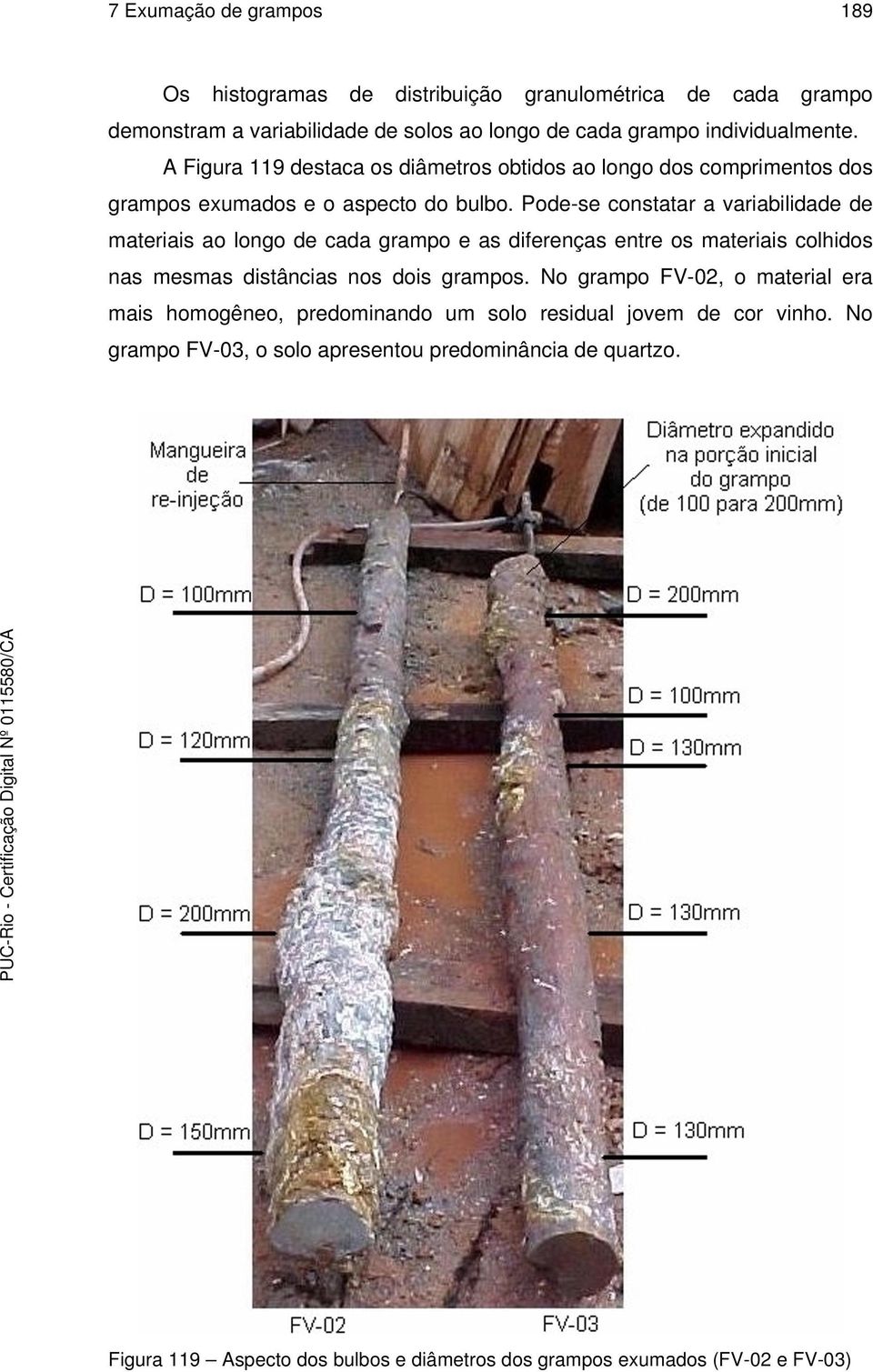 Pod-s consttr vribilidd d mtriis o longo d cd grmpo s difrnçs ntr os mtriis colhidos ns msms distâncis nos dois grmpos.