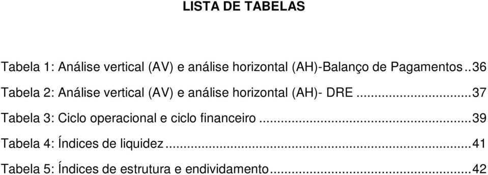 . 36 Tabela 2: Análise vertical (AV) e análise horizontal (AH)- DRE.