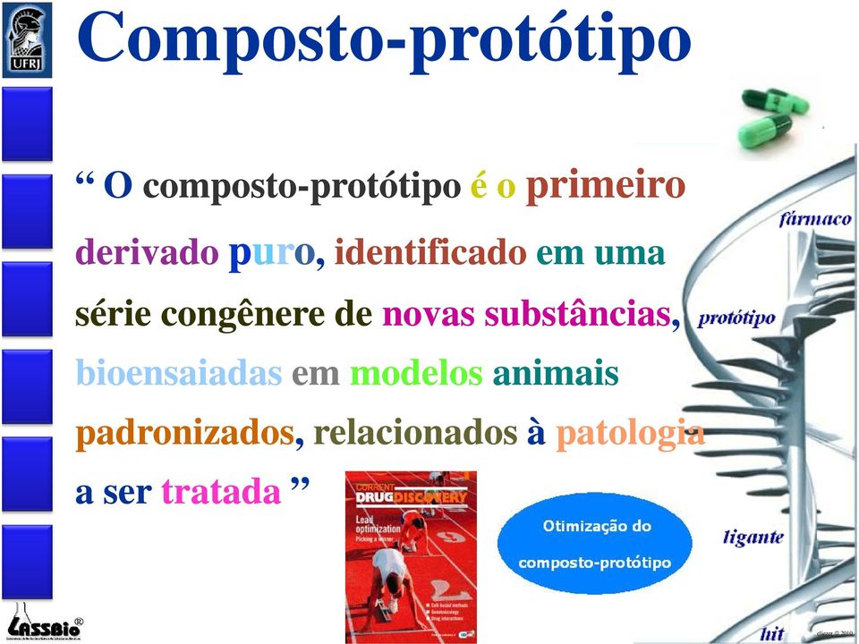 congênere de novas substâncias, bioensaiadas em modelos