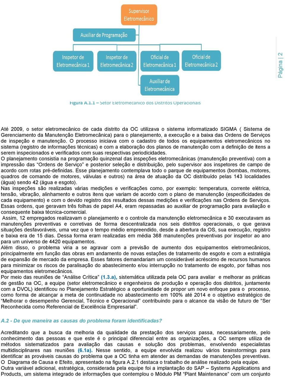 o planejamento, a execução e a baixa das Ordens de Serviços de inspeção e manutenção.