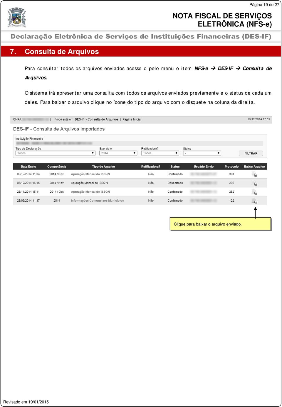 DES-IF Consulta de Arquivos.