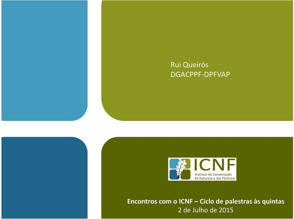 ICNF Ciclo de palestras