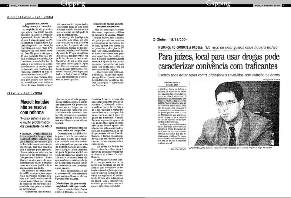 O Globo - 15/11/2004 O