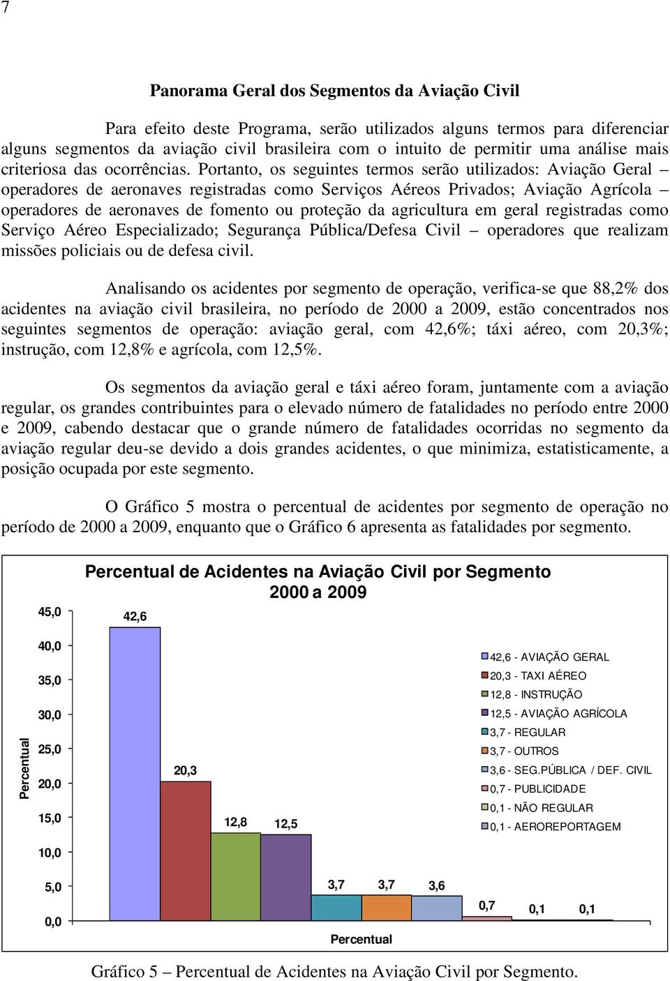 Portanto, os seguintes termos serão utilizados: Aviação Geral operadores de aeronaves registradas como Serviços Aéreos Privados; Aviação Agrícola operadores de aeronaves de fomento ou proteção da