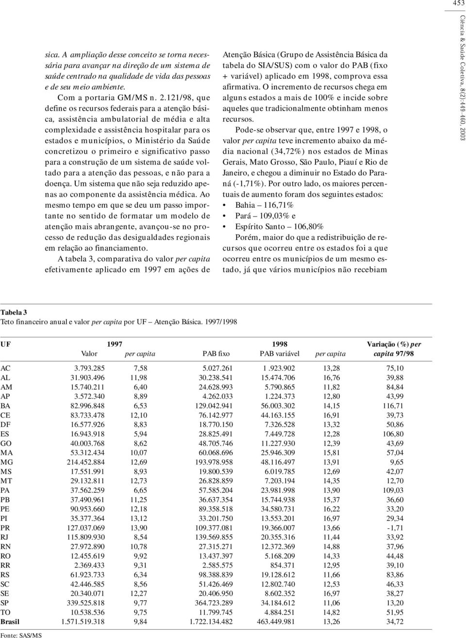 concretizou o primeiro e significativo passo para a construção de um sistema de saúde voltado para a atenção das pessoas, e não para a doença.